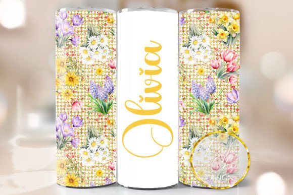 Custom Name Spring Tumbler Wrap Flowers Review