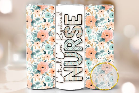 Floral Critical Care Nurse Tumbler Wrap Review