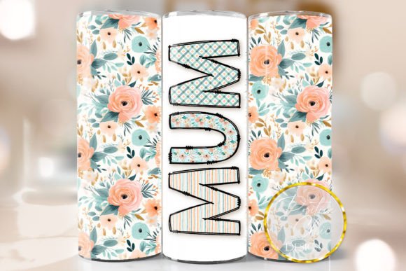 Floral Mum Tumbler Wrap Sublimation PNG Review