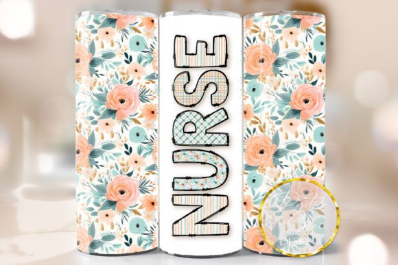 Floral Nurse Tumbler Wrap Sublimation Review