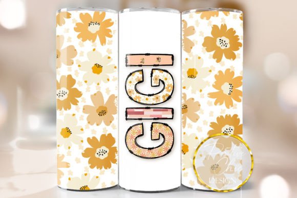 Gigi Floral Tumbler Wrap Mothers Day PNG Review