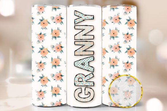 Granny Floral Tumbler Wrap Flowers PNG Review