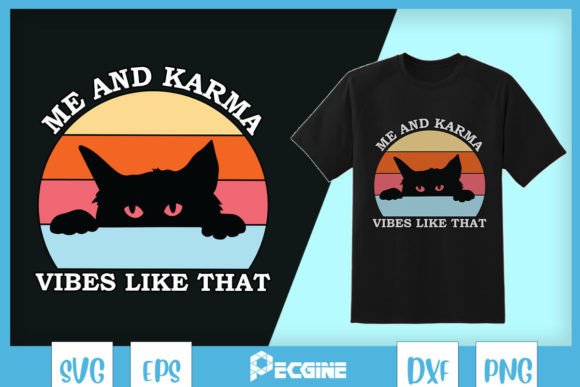 Me Karma Vintage Cat Vibe SVG Review