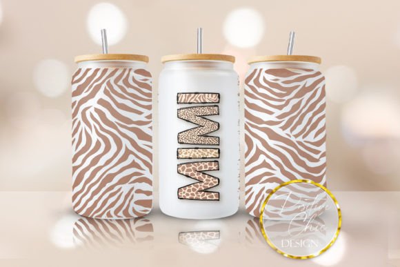 Mimi 16 Oz Cup Wrap UVDTF Animal Print