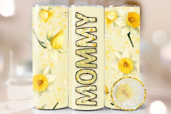 Mommy Spring Floral Tumbler Wrap Design