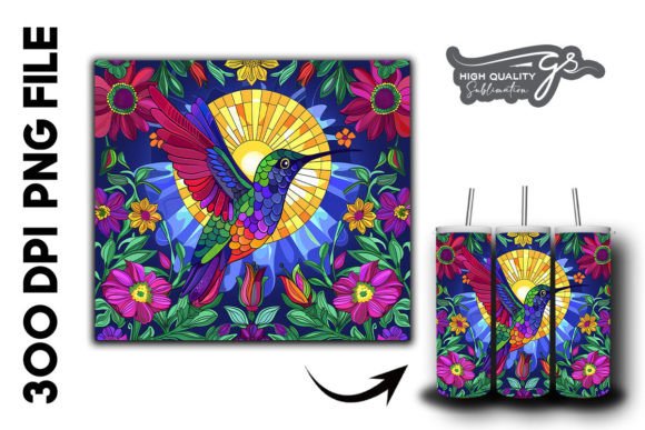 Stain Glass Hummingbird Tumbler Wrap 39 Review