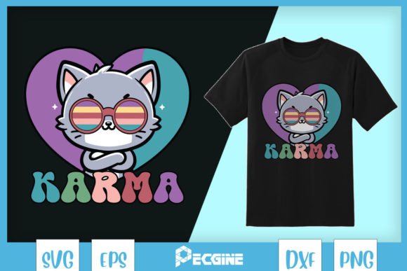 Sunglasses Cat Karma Funny SVG Review